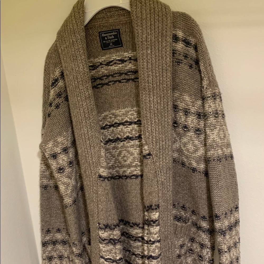 abercrombie and fitch winter cardigan